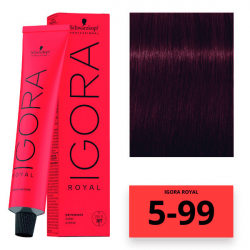 Schwarzkopf Igora Royal Color Перманентная крем-краска для волос 5-99 светло-коричневый фиолетовый экстра 60мл