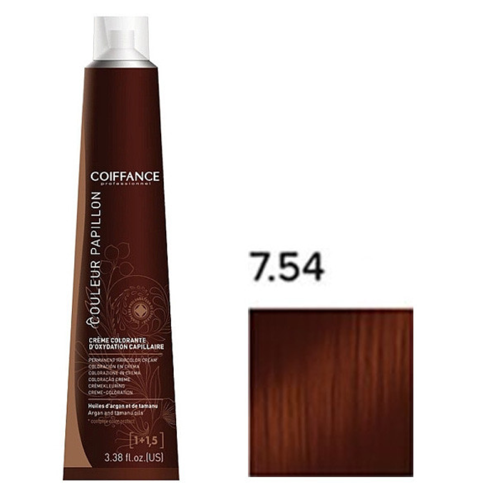 Coiffance Couleur Papillon Color Cream Стойкая крем-краска для волос 7.54 кофейный блонд 100мл