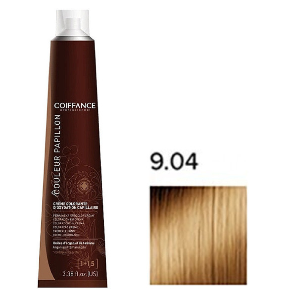 Coiffance Couleur Papillon Color Cream Стойкая крем-краска для волос 9.04 медно-натуральный очень светлый