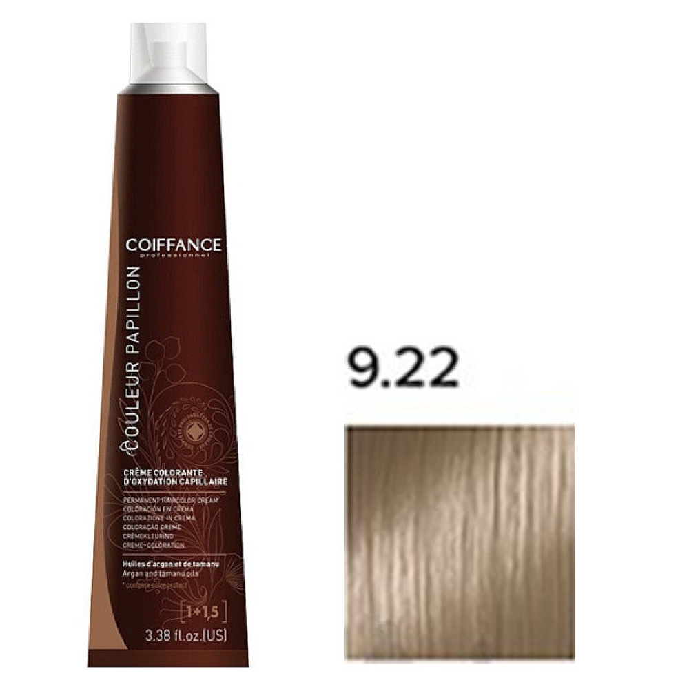 Coiffance Couleur Papillon Color Cream Стійка крем-фарба для волосся_9.22 глибоко райдужний світлий блонд 100 мл