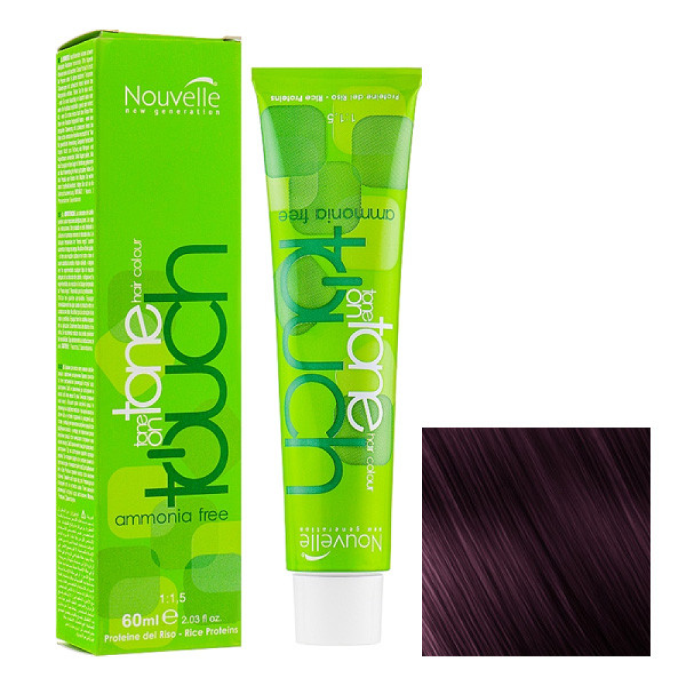 Nouvelle Touch Hair Color Краска безаммиачная для волос 2.20 темно-лиловый 60мл