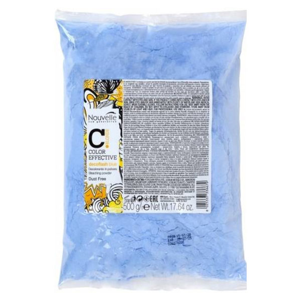 Nouvelle Decoflash Refill Blue_Осветляющий порошок для волос 500гр