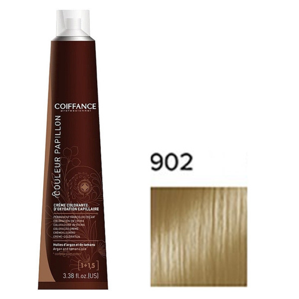 Coiffance Couleur Papillon Color Cream Стойкая крем-краска для волос 902 натуральный радужный блонд 100мл