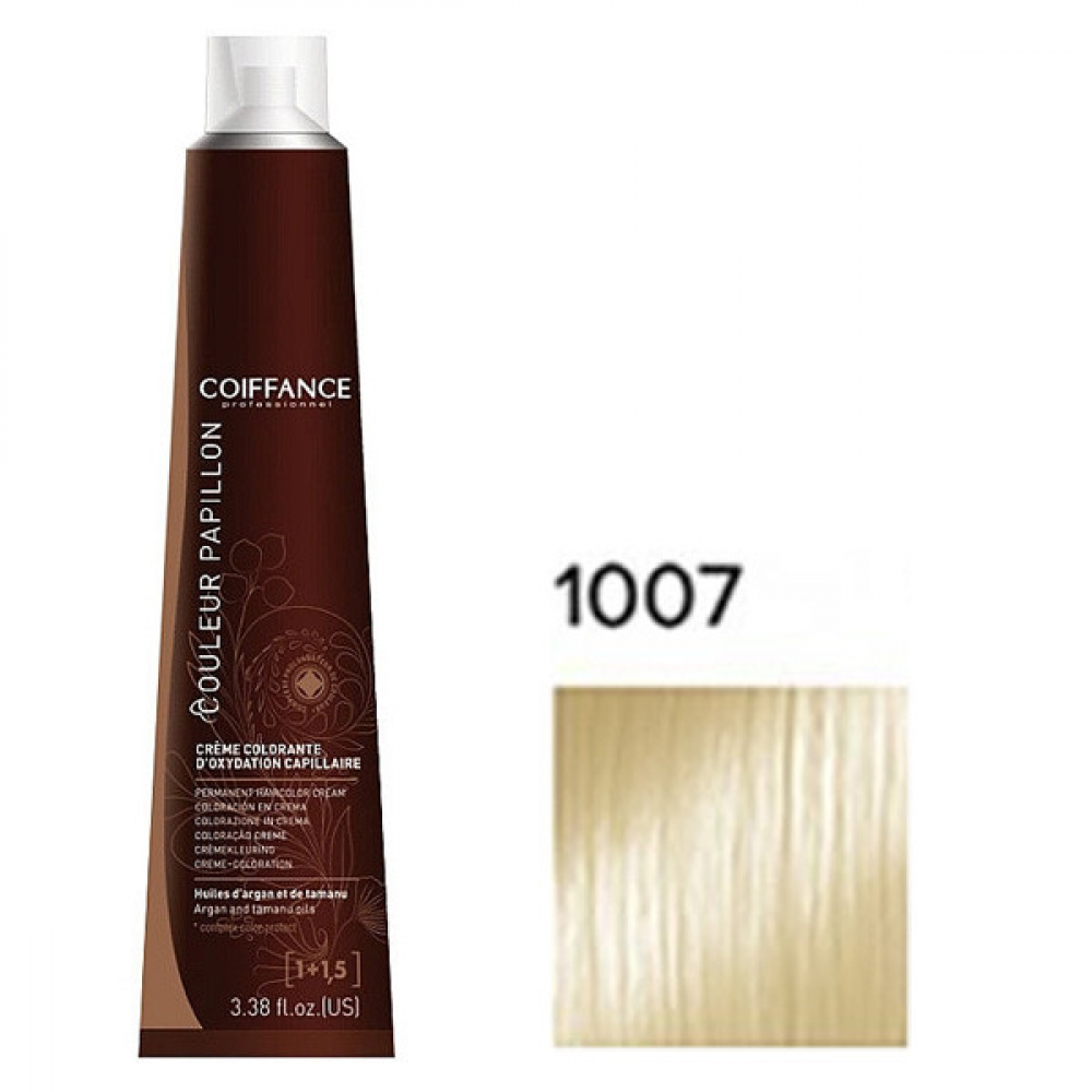 Coiffance Couleur Papillon Color Cream Стойкая крем-краска для волос 1007 натуральный коричневый блонд 100мл