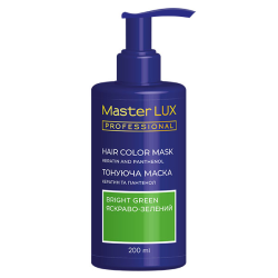 Master LUX Hair Color Mask Bright Green_Тонирующая маска для волос Ярко-зеленый 200мл