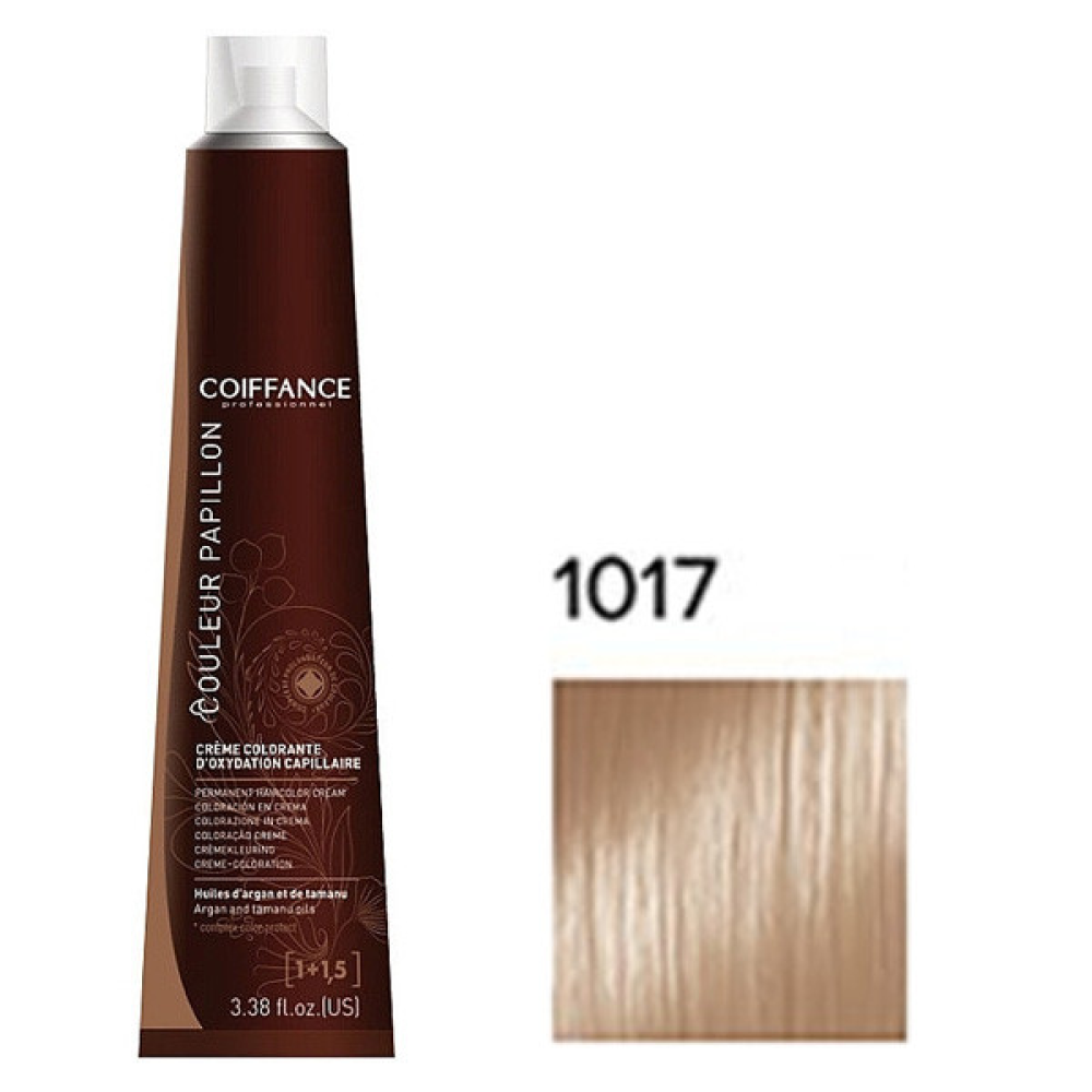 Coiffance Couleur Papillon Color Cream Стойкая крем-краска для волос 1017 коричнево-пепельный натуральный