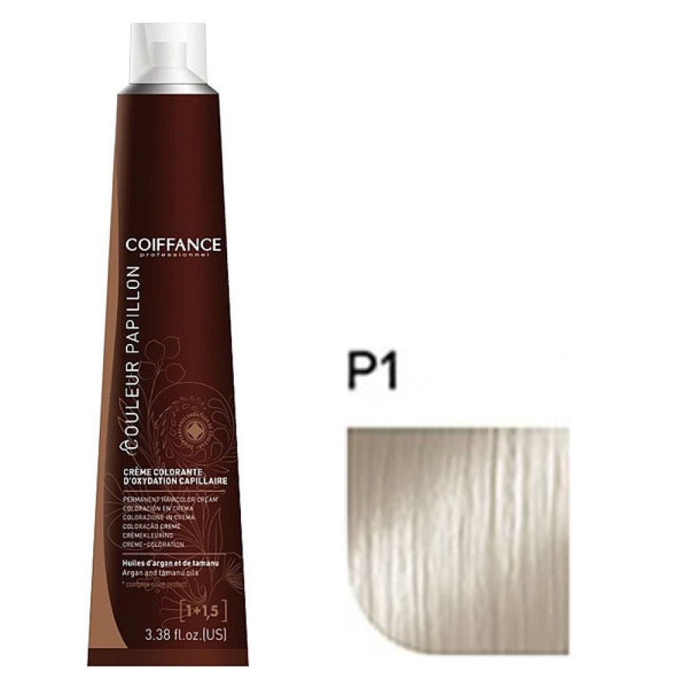 Coiffance Couleur Papillon Color Cream Стойкая крем-краска для волос P1 пепельный ультратонер 100мл