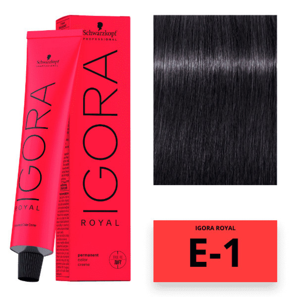 Schwarzkopf Igora Royal Color Перманентная крем-краска для волос E-1 экстракт сандрэ 60мл