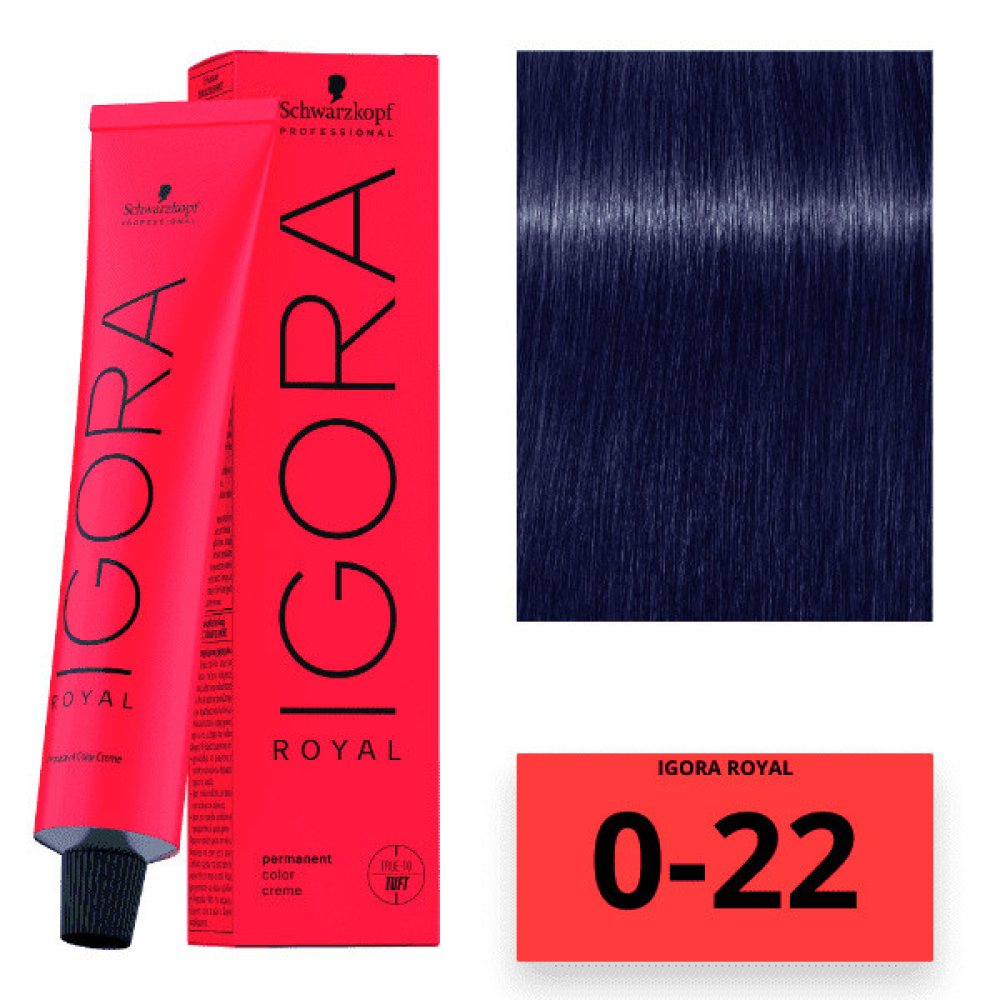 Schwarzkopf Igora Royal Color Перманентная крем-краска для волос 0-22 антиоранжевый концентрат 60мл