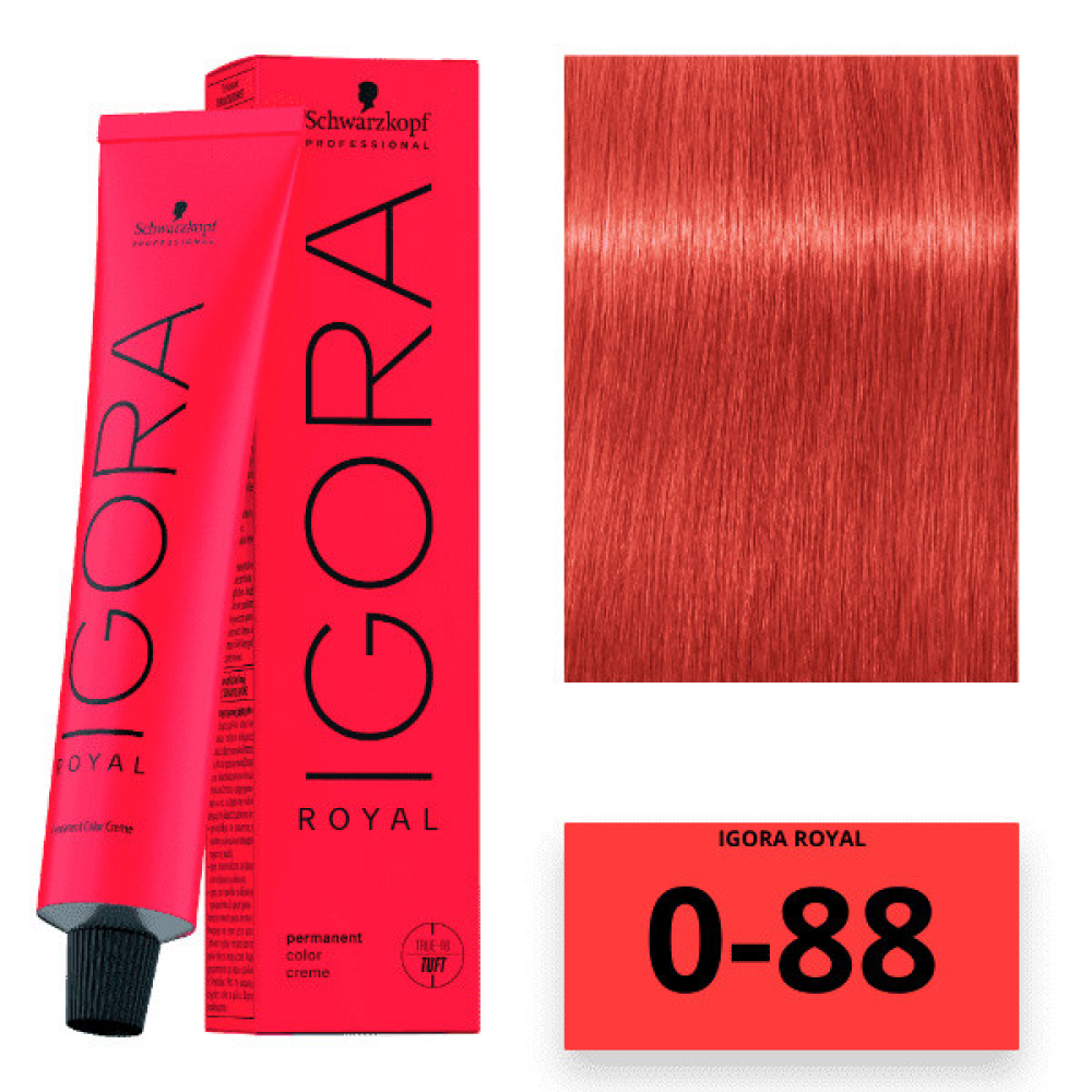 Schwarzkopf Igora Royal Color Перманентная крем-краска для волос 0-88 красный концентрат 60мл