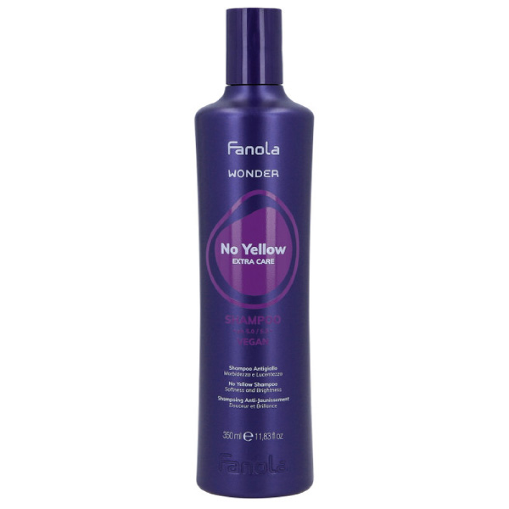Fanola Wonder No Yellow Extra Care Shampoo_Шампунь для нейтрализации желтизны 350мл
