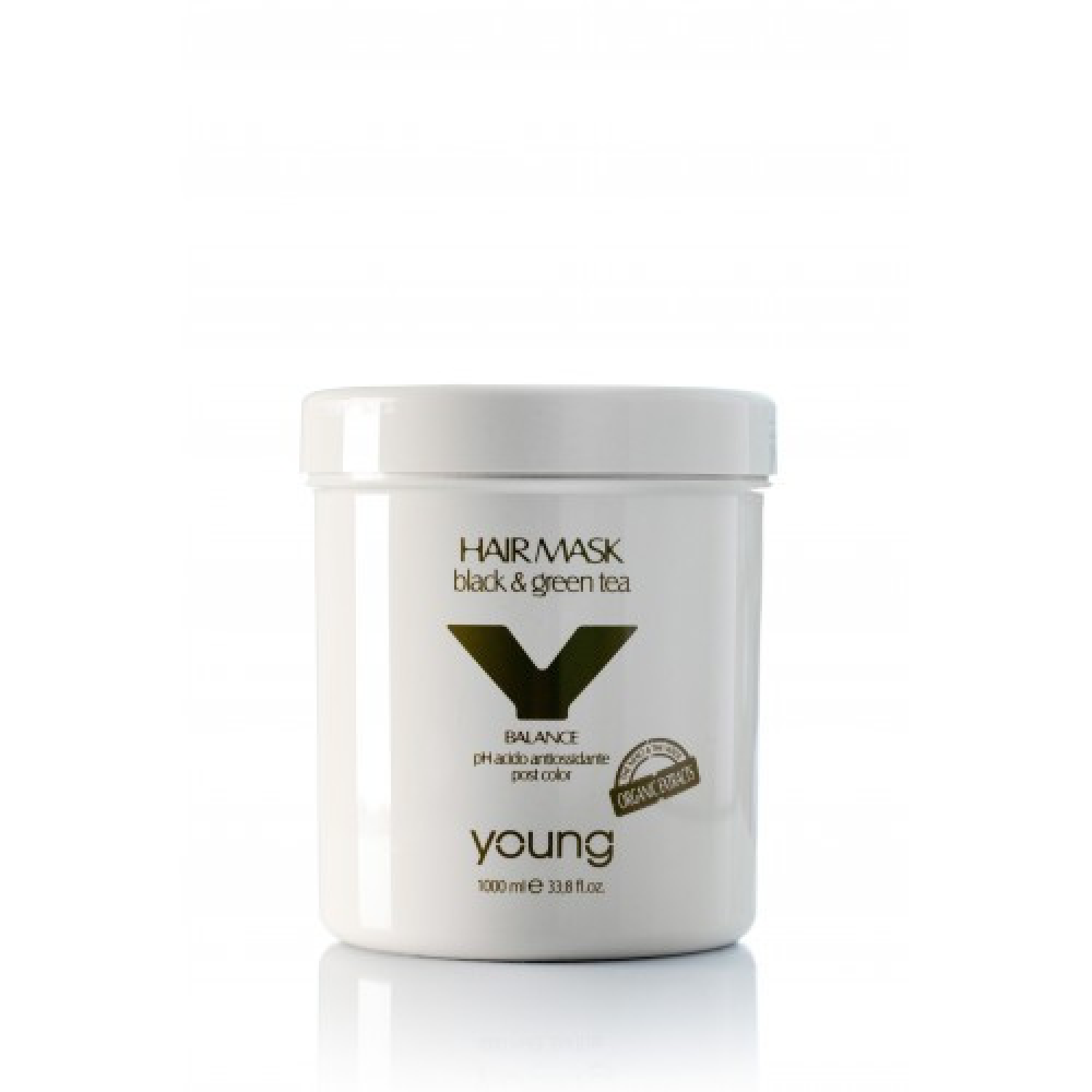 Young Hair Mask Black & Green Tea_Кислотна маска Post Color 1000 мл