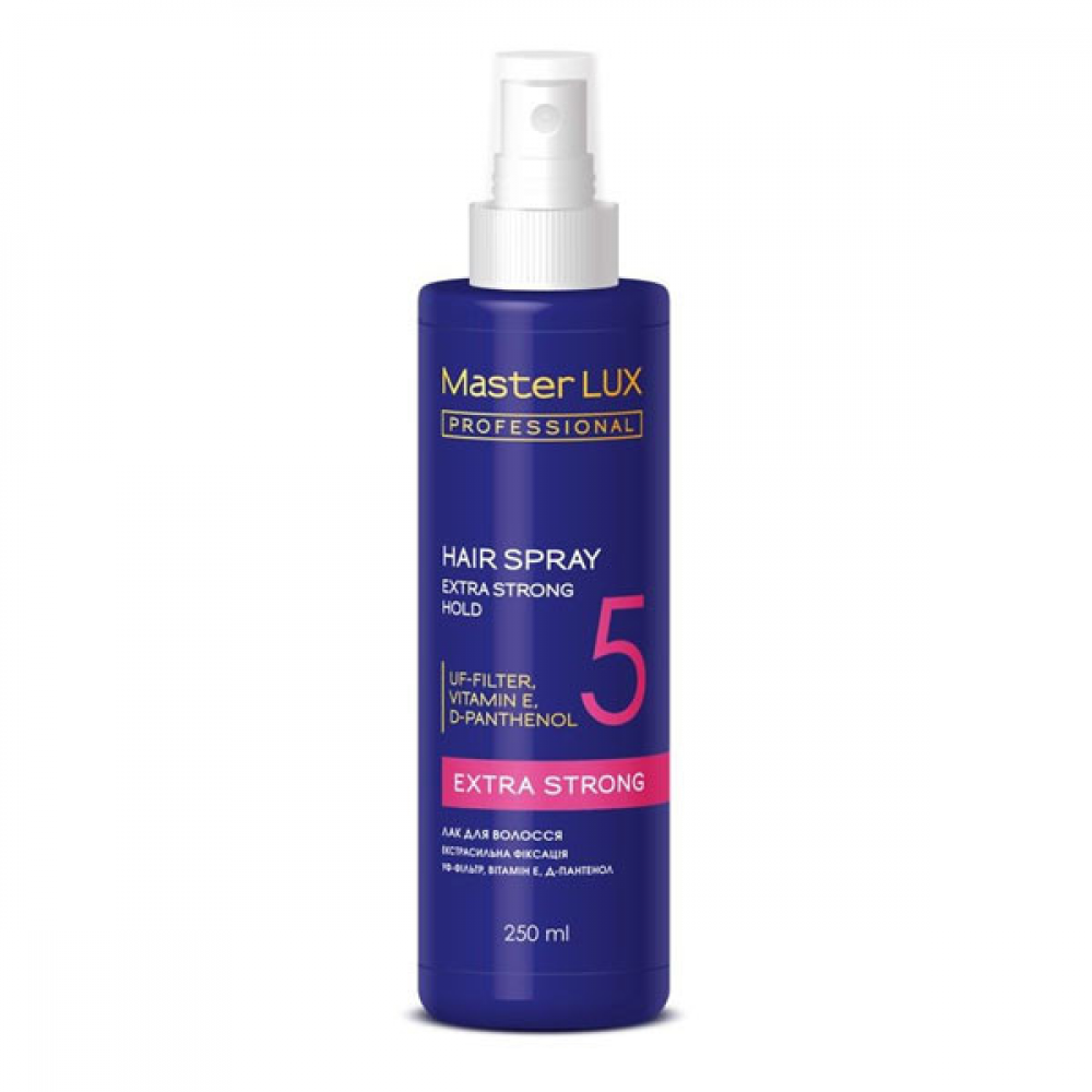 Master LUX Hair Spray Extra Strong Hold (5) Жидкий лак для волос экстрасильная фиксация 250мл