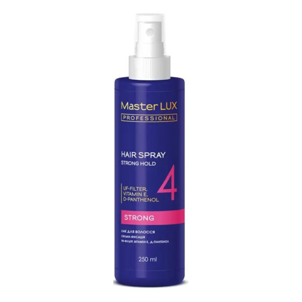 Master LUX Hair Spray Strong Hold (4) Жидкий лак для волос сильная фиксация 250мл