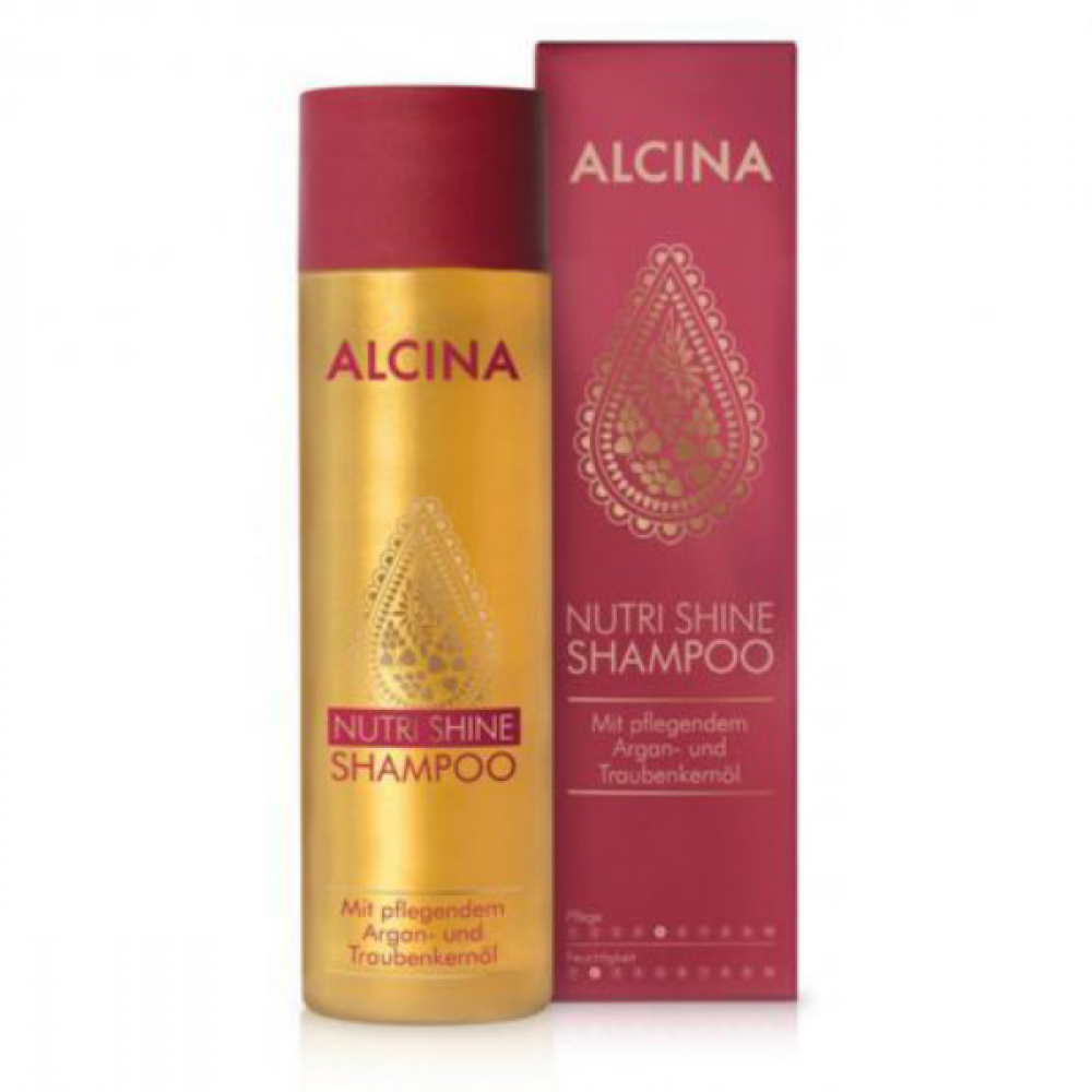 Alcina 10785 Nutri Shine Oil-Shampoo Шампунь для сухих и поврежденных волос с аргановым маслом 250мл