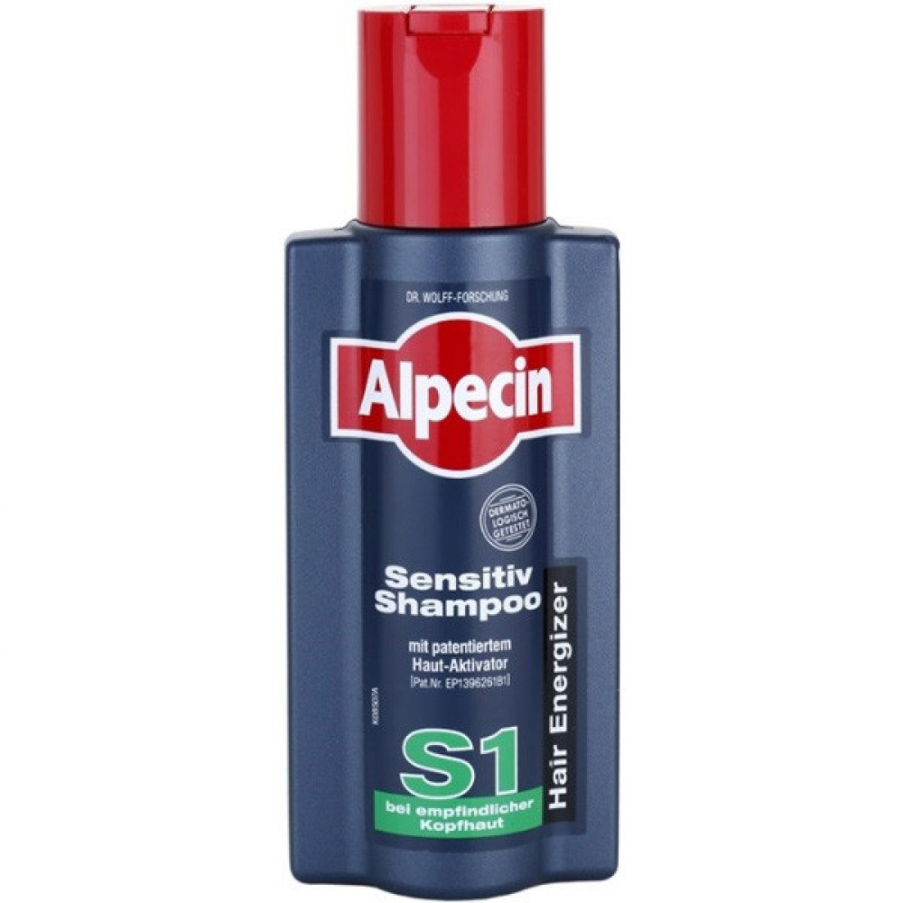 Alpecin 20011 Sensitiv Shampoo S1_Шампунь з кофеїном для чутливої шкіри голови та волосся 250 мл