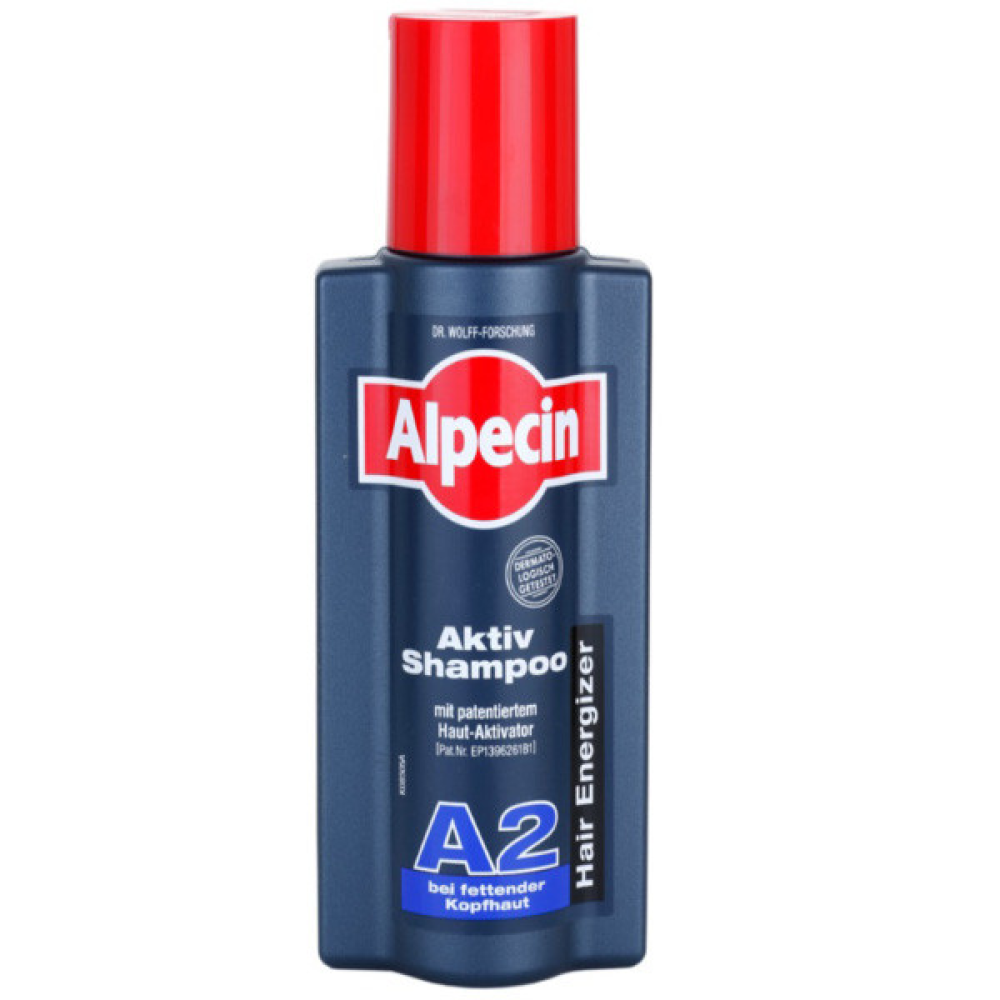 Alpecin 21005 Active Shampoo A2_Шампунь з кофеїном для жирної шкіри голови та волосся 250 мл