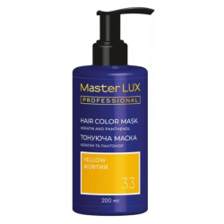 Master LUX Hair Colo Mask Yellow_Тонувальна маска для волосся Жовтий 200 мл