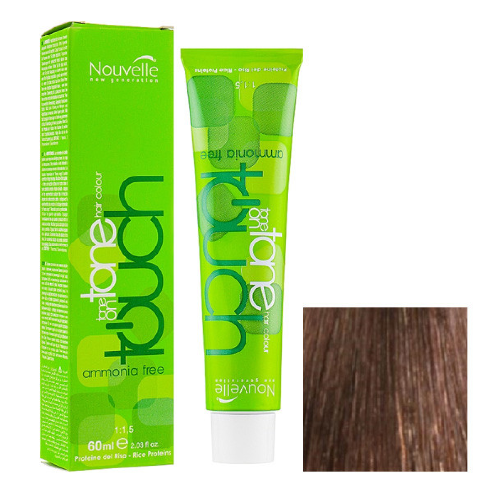 Nouvelle Touch Hair Color Краска безаммиачная для волос 7 блонд 60мл