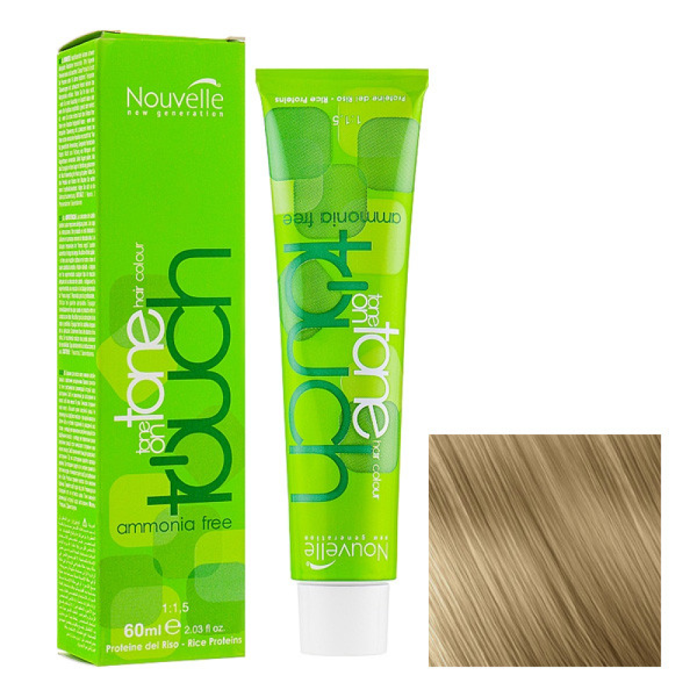 Nouvelle Touch Hair Color Краска безаммиачная для волос 8 светлый блонд 60мл