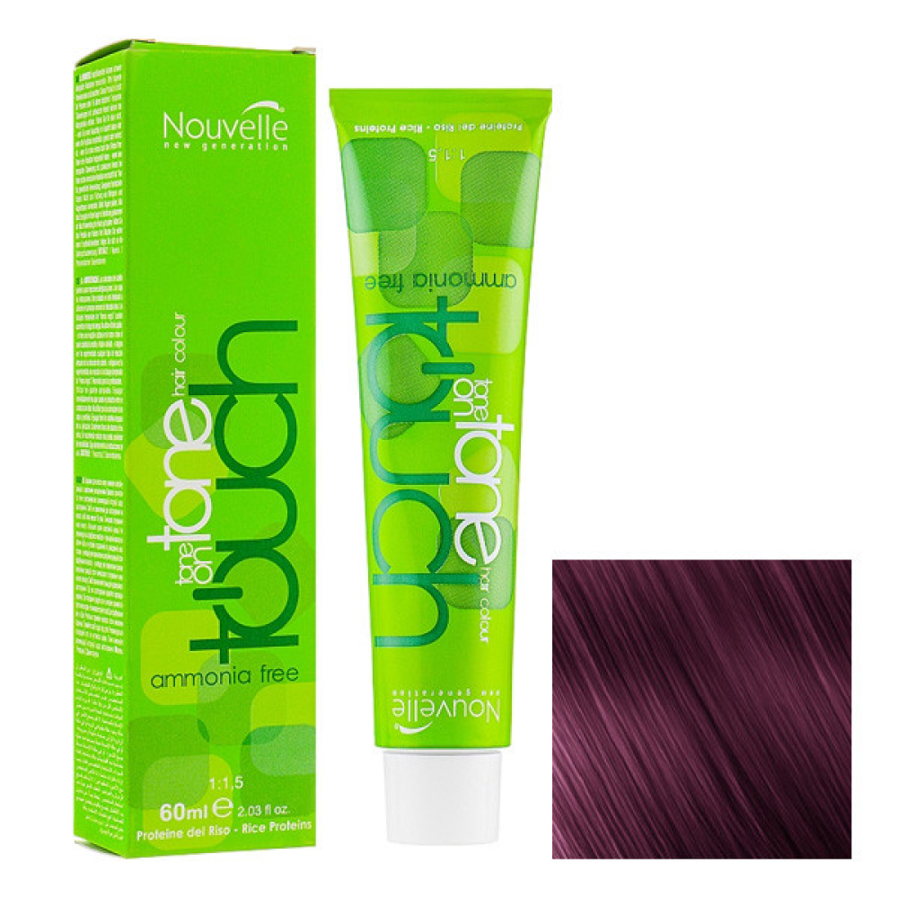 Nouvelle Touch Hair Color Краска безаммиачная для волос 5.20 лиловый 60мл