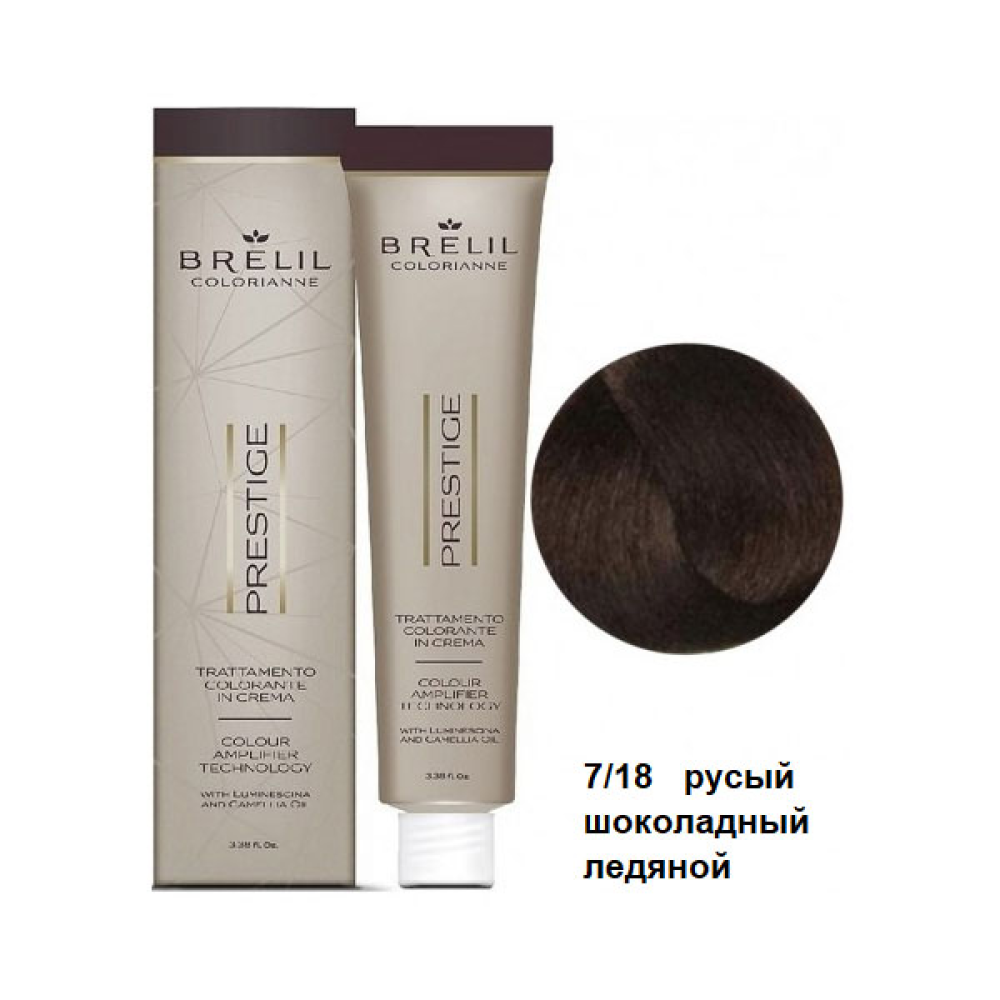 relil Colorianne Prestige Стійка крем-фарба для волосся_7-18 русявий шоколадний крижаний 100мл