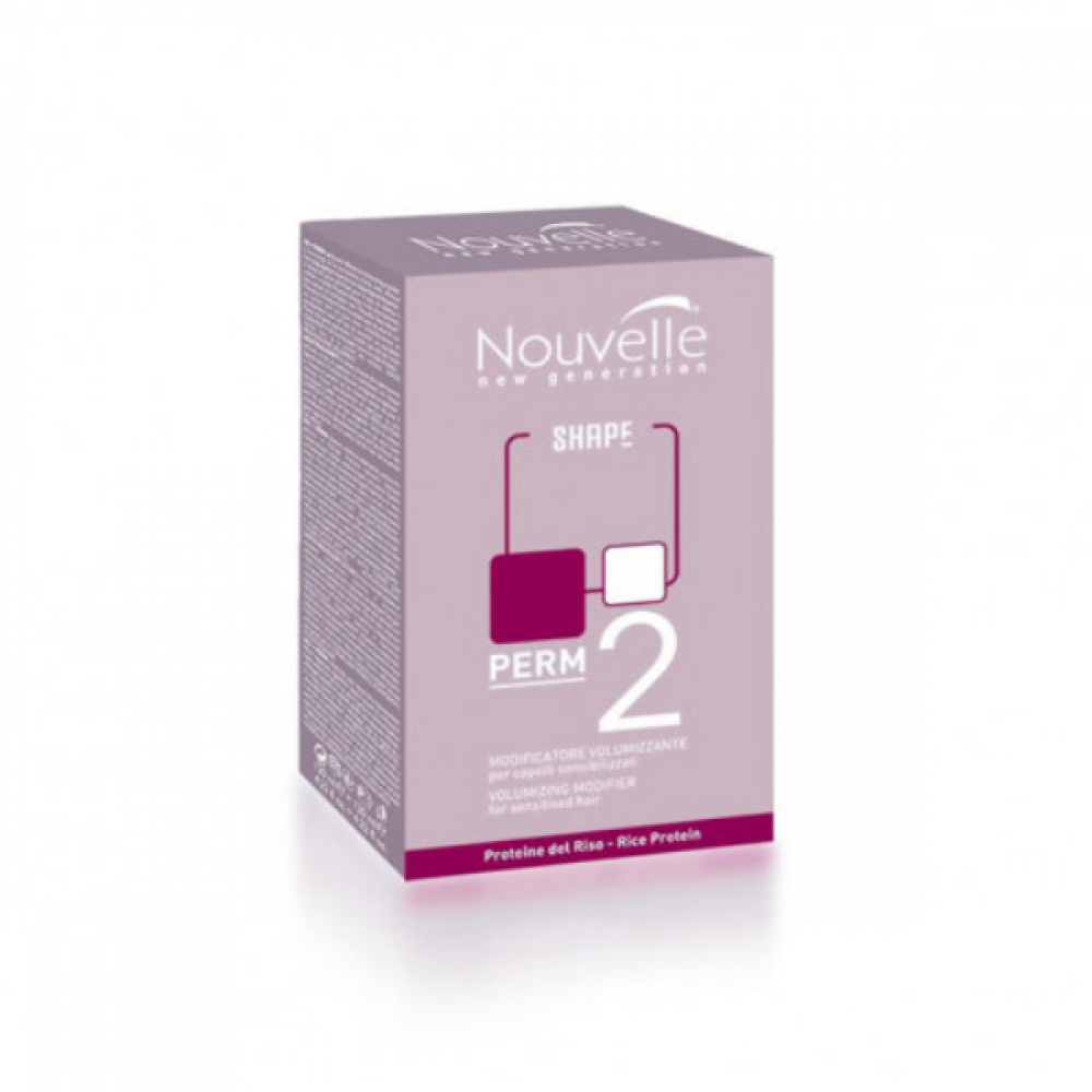 Nouvelle Volumizing modifier 2 + Neutralizer Kit_Набір для завивання фарбованого волосся 120 мл*2 шт.