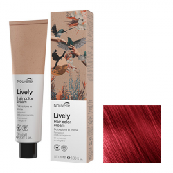 Nouvelle Lively Hair Color Стойка краска для волос без аммиака 7.66 красный блонд 100мл