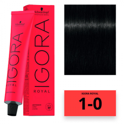 Schwarzkopf Igora Royal Color Перманентна крем-фарба для волосся_1-0 чорний натуральний 60 мл