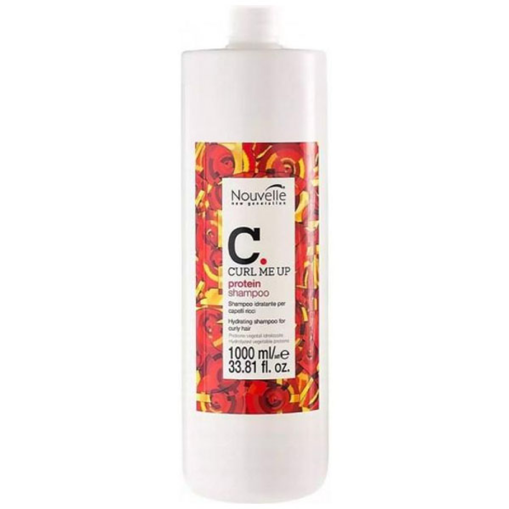 Nouvelle Protein Shampoo_Шампунь протеиновый питающий для поврежденных волос 1000мл
