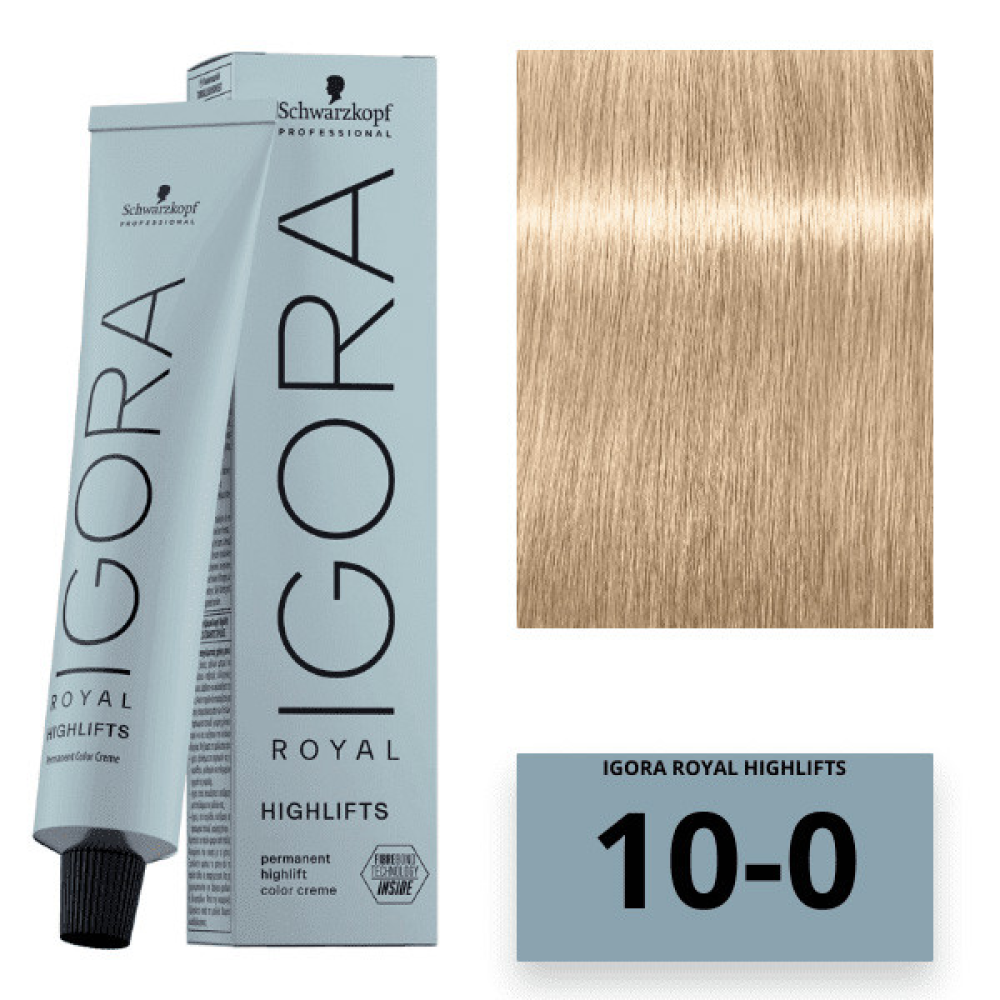 Schwarzkopf Igora Royal Color Highlifts Перманентна крем-фарба_10-0 ультра блондин натуральний 60 мл