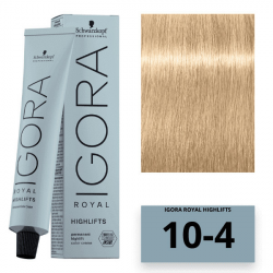 Schwarzkopf Igora Royal Color Highlifts Перманентна крем-фарба_10-4 ультра блондин бежевий 60 мл