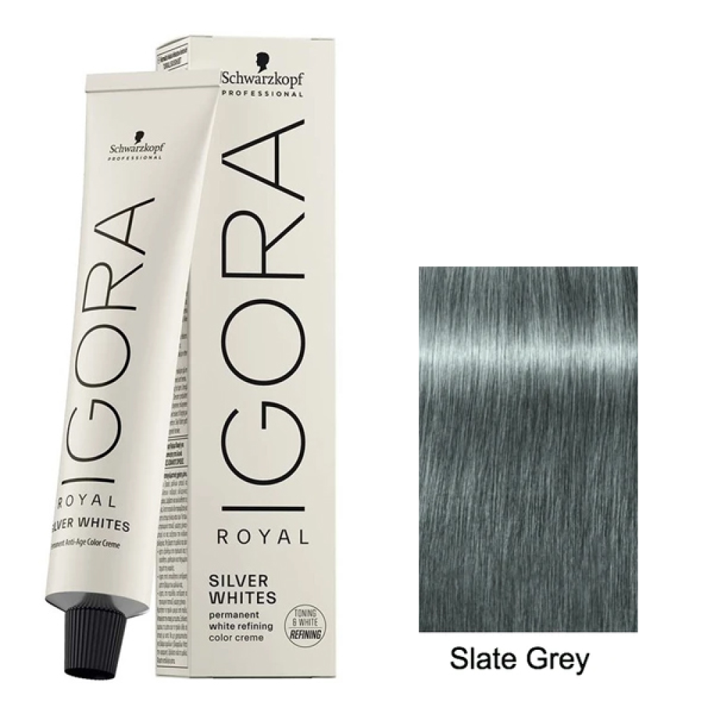 Schwarzkopf Igora Royal Absolutes Стойкая крем-краска для натуральных седых волос_Slate Grey 60мл
