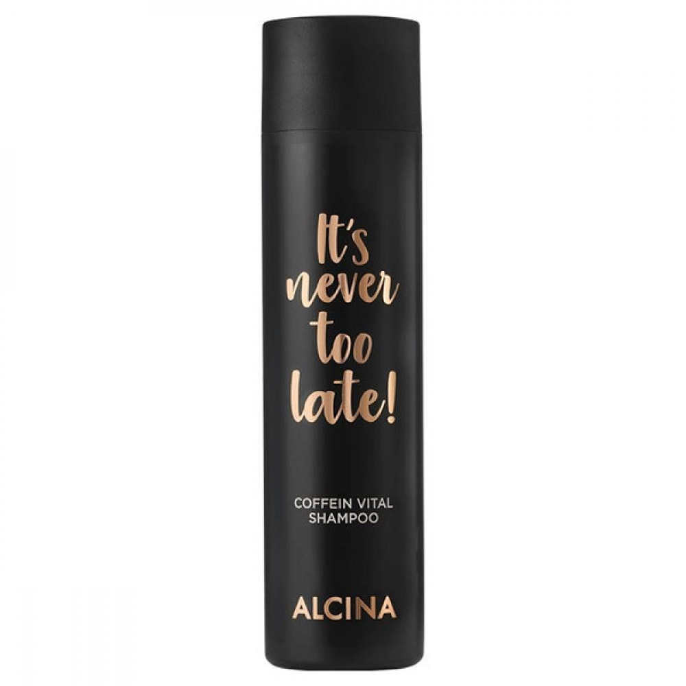 Alcina 14549 It“S Never Too Late Coffein Vital Shampoo_Шампунь з кофеїном для всіх типів волосся 250 мл