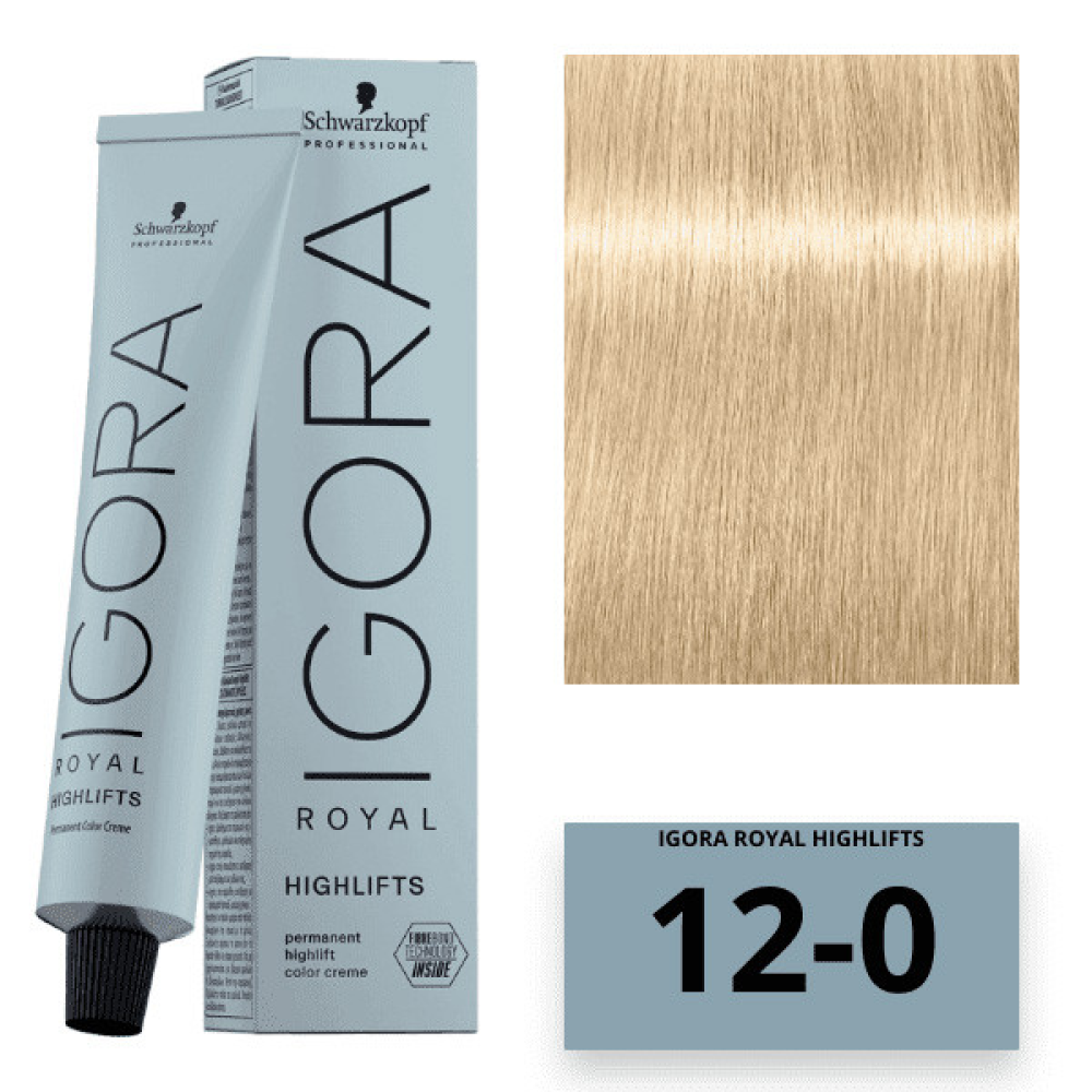 Schwarzkopf Igora Royal Color Highlifts Перманентна крем-фарба_12-0 спеціальний блондин натуральний 60 мл