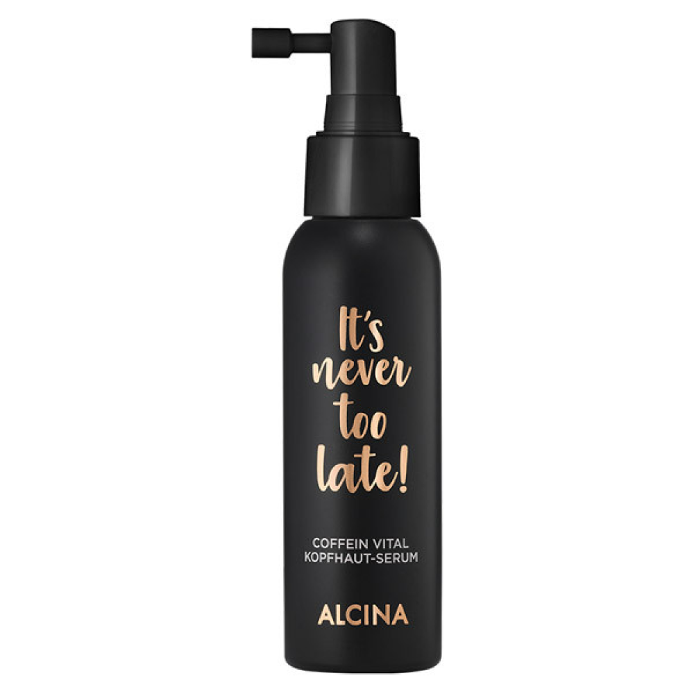 Alcina 14559 It“S Never Too Late Coffein Vital Hair Energie-Serum Сыворотка с кофеином для кожи головы 100мл