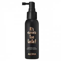 Alcina 14559 It“S Never Too Late Coffein Vital Hair Energie-Serum_Сироватка з кофеїном для шкіри голови 100 мл