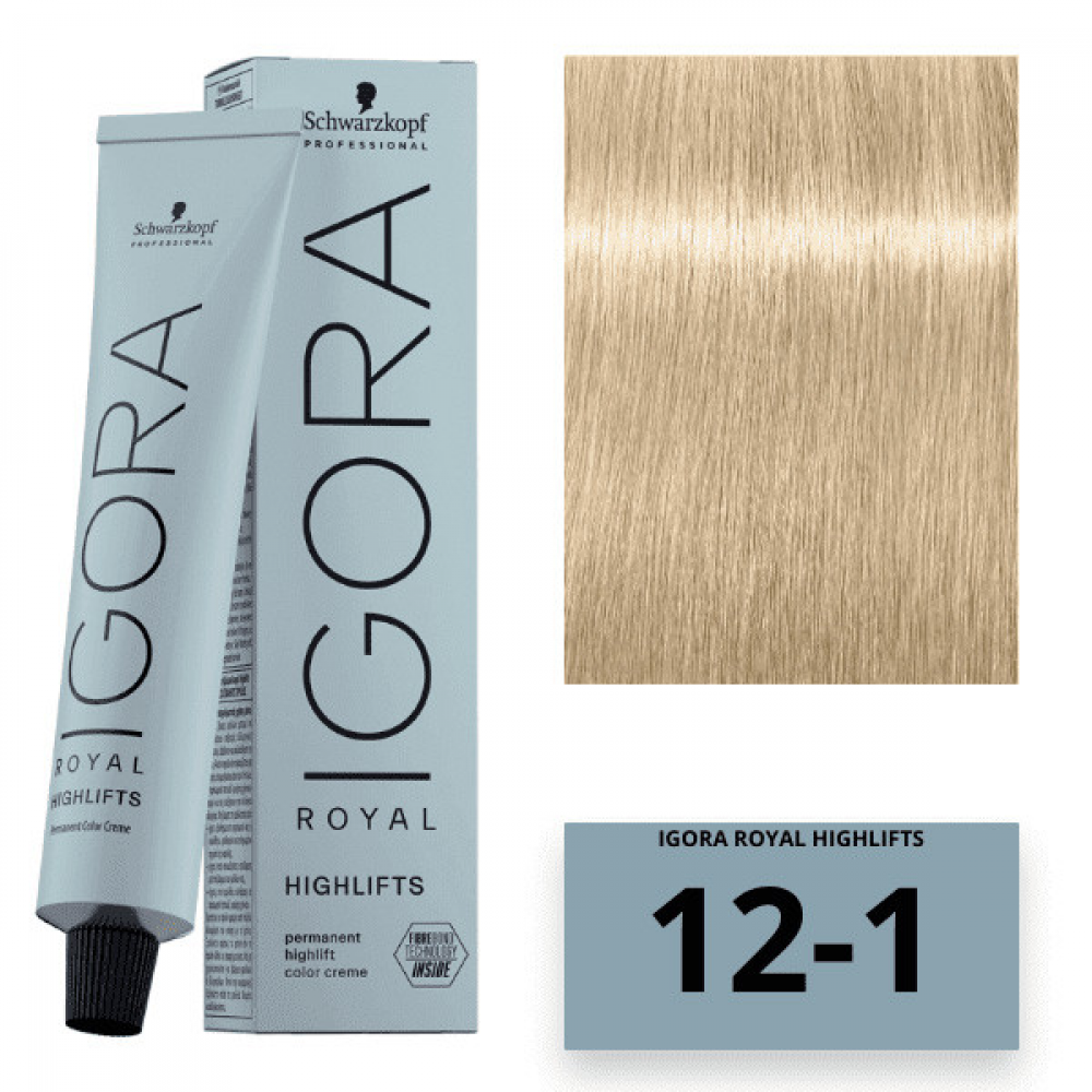 Schwarzkopf Igora Royal Color Highlifts Перманентна крем-фарба_12-1 спеціальний блондин санде 60 мл