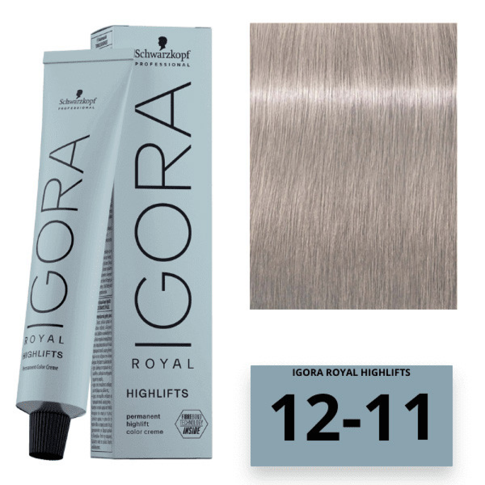 Schwarzkopf Igora Royal Color Highlifts Перманентная крем-краска 12-11 специальный блондин экстра сандрэ 60мл