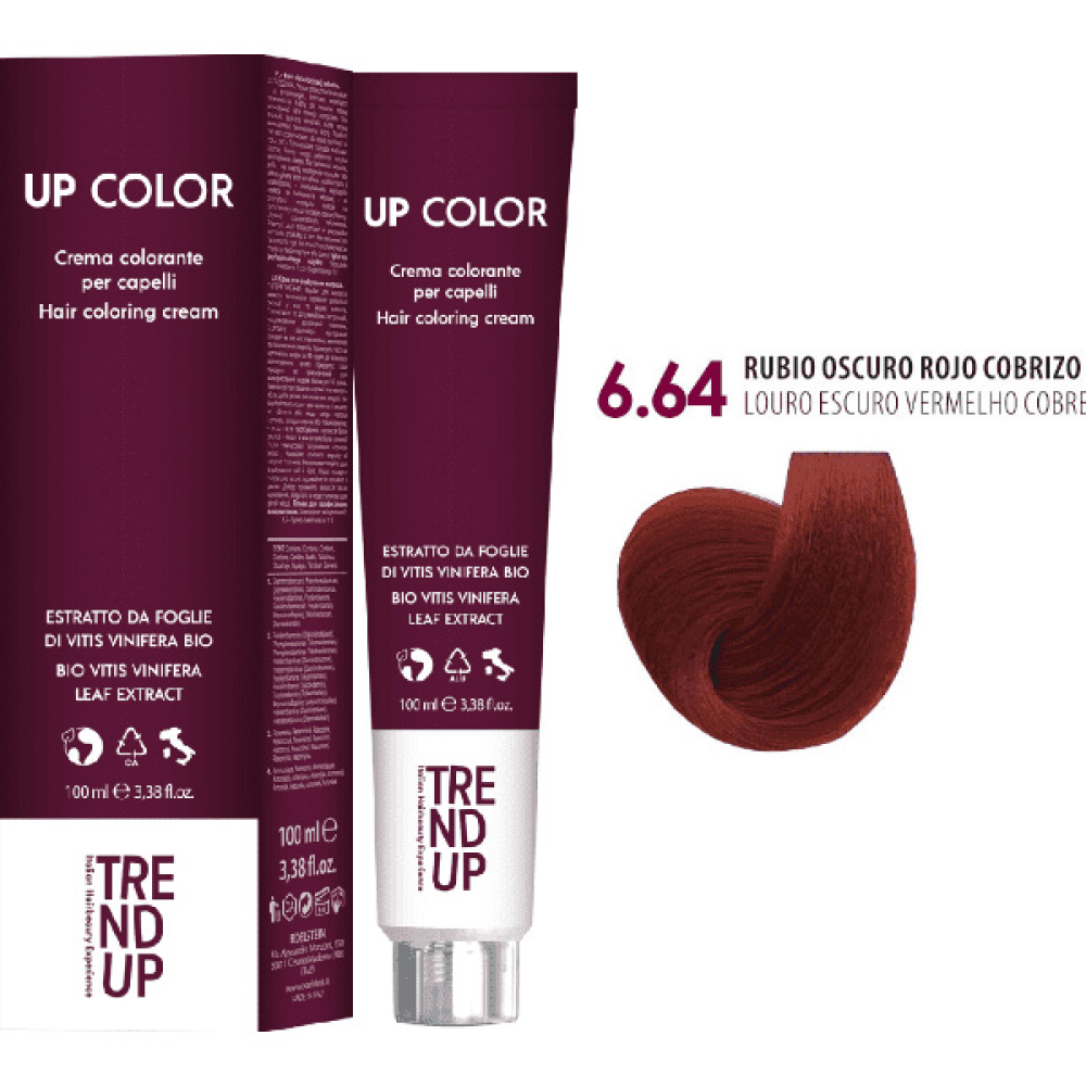 Trend Up Color Крем-краска для волос_6.64 медный рыжий темный блонд 100мл