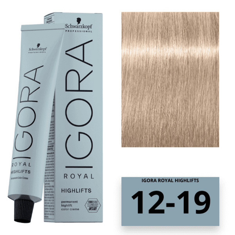 Schwarzkopf Igora Royal Color Highlifts Перманентна крем-фарба_12-19 спеціальний блондин сандре фіолетовий