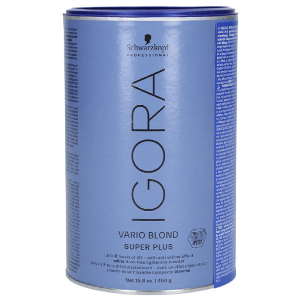 Schwarzkopf Igora Vario Blond Super Plus_Біспиловий освітлювальний порошок до 8 рівнів (білий) 450 г