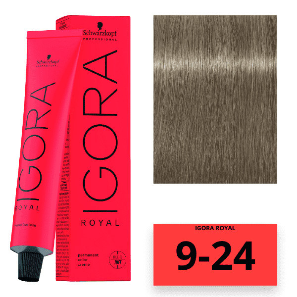 Schwarzkopf Igora Royal Color Перманентная крем-краска для волос 9-24 блондин пепельно-бежевый 60мл