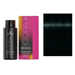 Schwarzkopf Igora Vibrance Деміперманентна фарба для волосся_1-0 чорний натуральний 60 мл