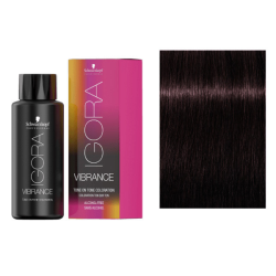 Schwarzkopf Igora Vibrance Деміперманентна фарба для волосся_4-68 середньо-коричневий шоколадний червоний 60 мл