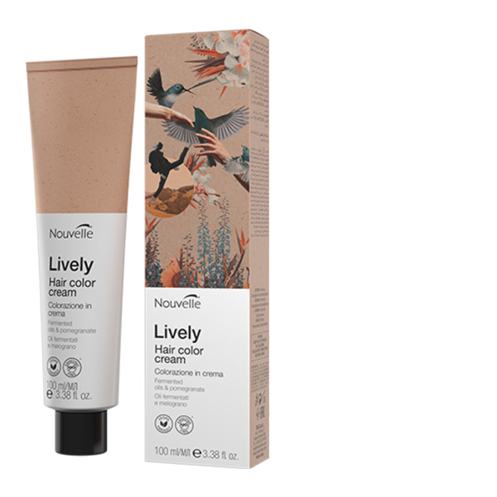 Nouvelle Lively Hair Color Стійка фарба для волосся без аміаку_033 жовтий 100мл