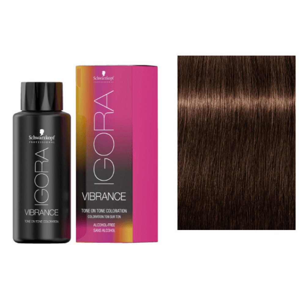 Schwarzkopf Igora Vibrance Демиперманентная краска для волос 6-46 темно-русый бежевый шоколадный 60мл