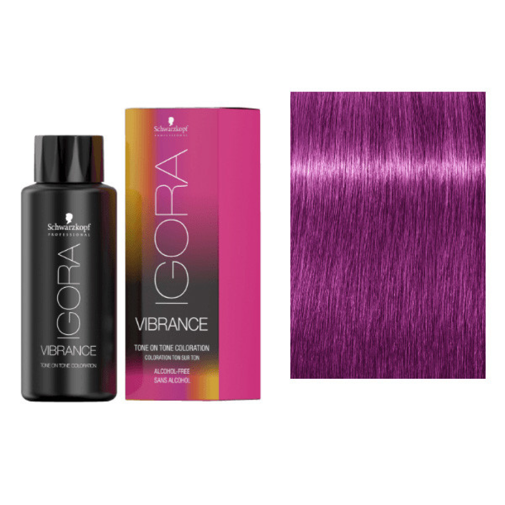 Schwarzkopf Igora Vibrance Демиперманентная краска для волос 9,5-98 светлый блондин фиолетовый красный 60мл