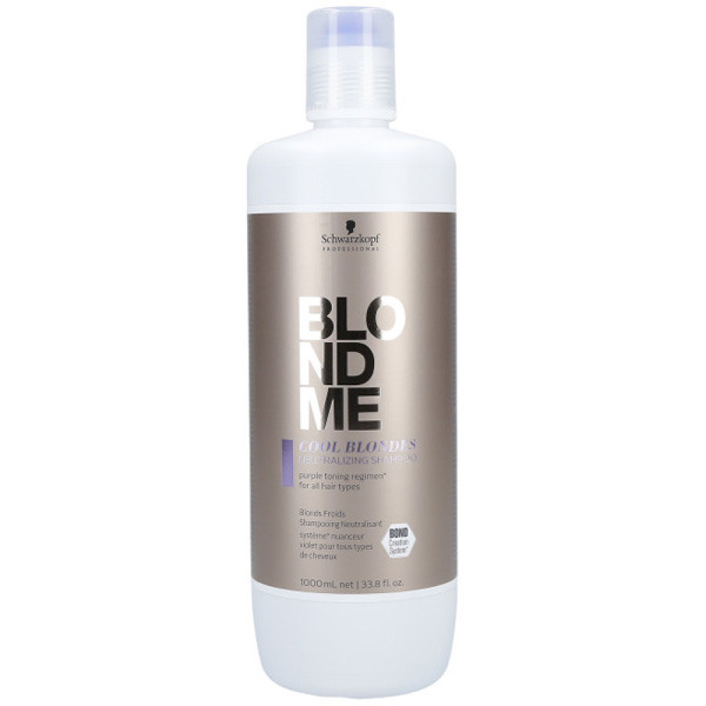 Schwarzkopf BlondMe Cool Blondes Shampoo Шампунь для нейтрализации желтизны 1000мл