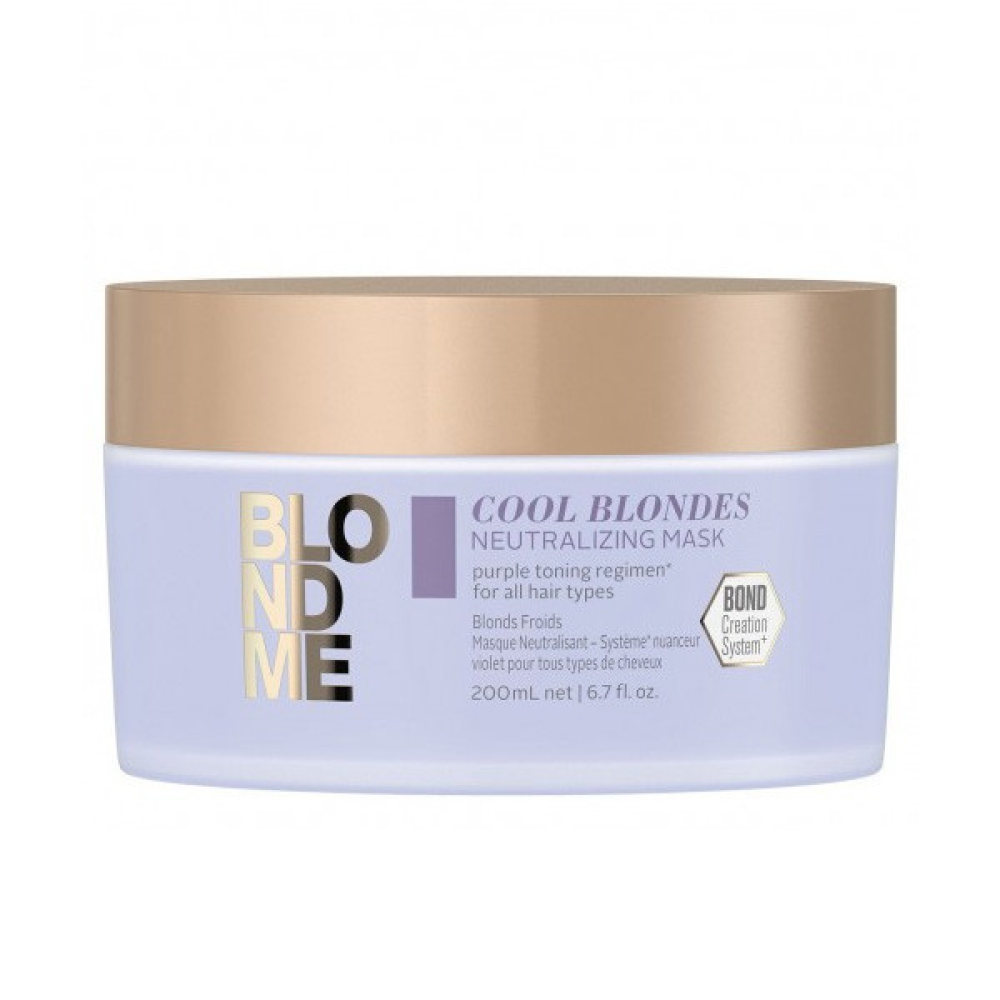 Schwarzkopf BlondMe Cool Blondes Mask Маска для нейтрализации желтизны 200мл